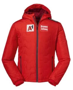 Isolationsjacke SCHOFFEL Vntlft Hoody Adamont 3 K RT Junior Red - 2021/22