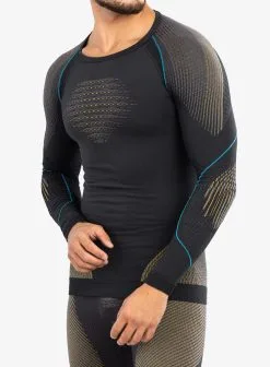 Thermounterwäsche UYN Evolutyon UW Shirt LS Charcoal/Gold - 2022/23 -Rossignol Verkäufe ger pl Thermounterwasche UYN Evolutyon UW Shirt LS Charcoal Gold 2022 23 10891 1