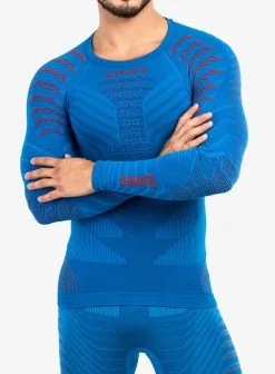 Thermounterwäsche UYN Man Resilyon Uw Shirt Lg Sl.turtle Neck BlueRed - 2022/23